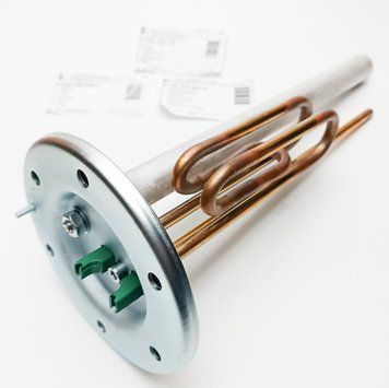 Оригинальный тен для бойлера Bosch Tronic, Tesy, Hi-therm 2000 Вт в сборе с анодом, двумя прокладками и флянцем. Италия 06101 фото