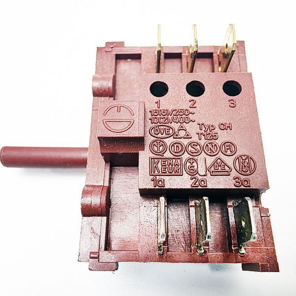 Перемикач режимів чотирьохпозиційний KEMA KEUR Typ CH / 16А / 250V / Т125 (контакти 3+3) до духовок 1153 фото