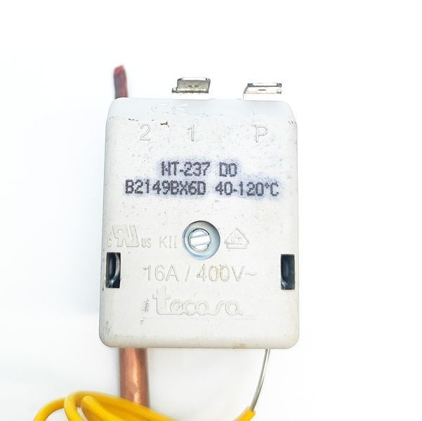 Термостат Tmax-120&deg;C капиллярный tecasa NT-237 DO / 16А / 400V / Hст-16мм / L-70см (2 контакта) Испания 09166 фото
