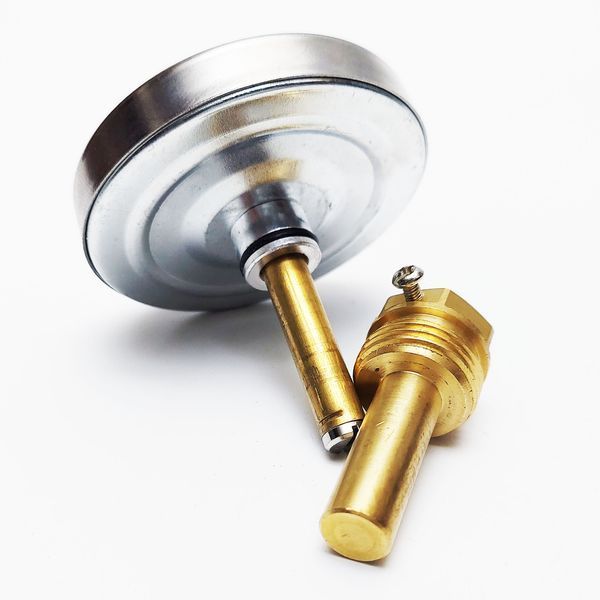 Термометр заднього підключення 1/2 &Oslash;63мм 120&ordm;C штуцер завдовжки 40мм 2012 фото